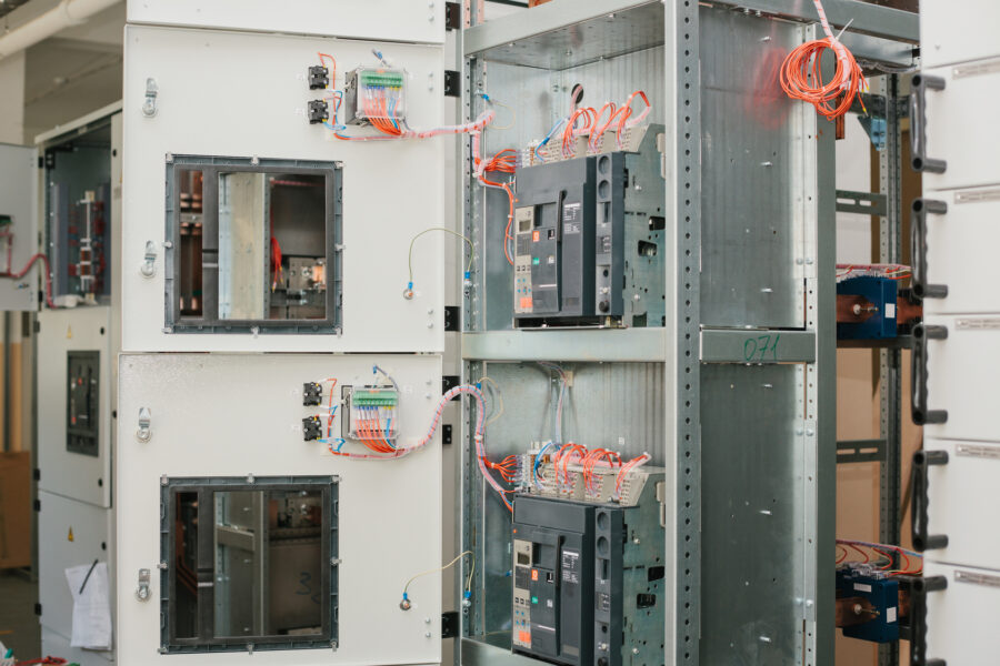 Low-voltage cabinet. Uninterrupted power. Electrical power.